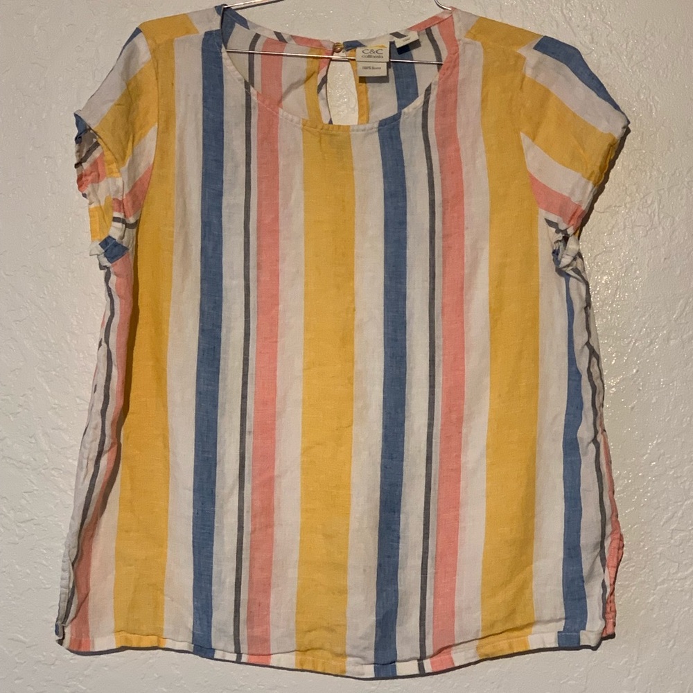 Striped linen shirt